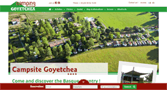 Desktop Screenshot of camping-goyetchea.com